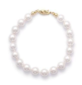 8" 7.5-8mm Grade AAA Cultured Akoya Pearl Bracelet