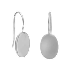 11mm Oval Engravable Earrings