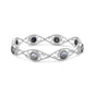 Silver Cultured Freshwater Pearl Bangle
