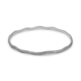 Oxidized Wavy Bangle