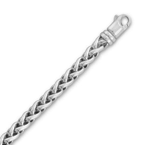 Oxidized Wheat Chain Bracelet