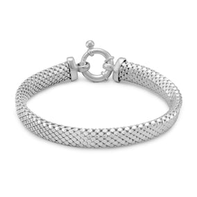 Rhodium Plated Coreana Bracelet