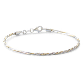 Bi Tone Cable Twist Bracelet