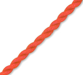 16" Red Twisted Silk Cord Necklace