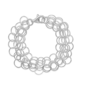 7" Multistrand Round Link Bracelet