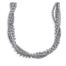 16"+2" Multistrand Cultured Freshwater Pearl Necklace