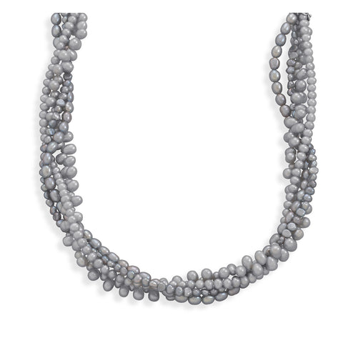 16"+2" Multistrand Cultured Freshwater Pearl Necklace