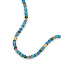 17"+ 2" Glass Bead Necklace