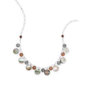 16"+1" Two Tone Shell Necklace