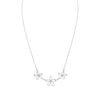18" Diamond Cut Flower Necklace