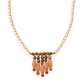 Just Peachy Coral Necklace