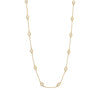 36" 14 Karat Gold Plated Clear CZ Necklace