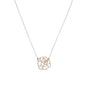 18" Two Tone Rose Necklace