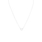 Matte Cut Out Heart Necklace