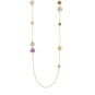 14 Karat Gold Plated Multistone Necklace