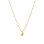 14 Karat Gold Plated Crown Charm Necklace