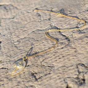 14 Karat Gold Plated Pave CZ Cross Necklace