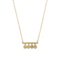 14 Karat Gold Plated Branch with Tag Drop Necklace