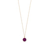 14 Karat Gold Plated Dyed Red Druzy Necklace