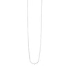 Rhodium Plated Long Chain and Bar Necklace