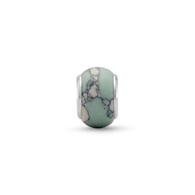 Marble Stone Look Glass Bead