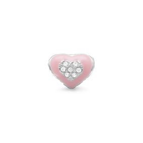 Pink Heart Bead