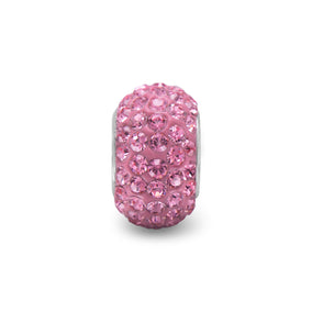 Pink Pave Crystal Bead