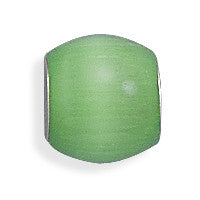 Green Glass Cat's Eye Bead