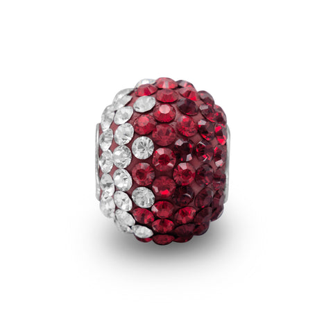 Fading Red Crystal Bead