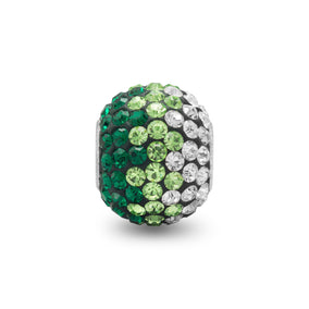 Fading Green Crystal Bead