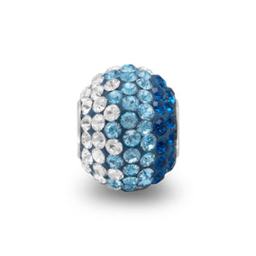 Fading Blue Crystal Bead