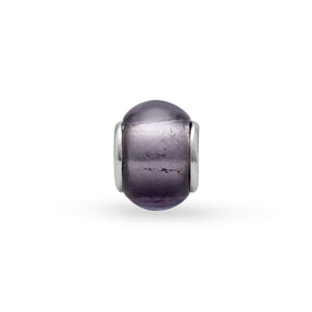 Purple Foil Glass Bead