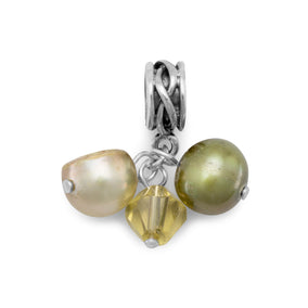 Cultured Freshwater Pearls and Crystal Bead