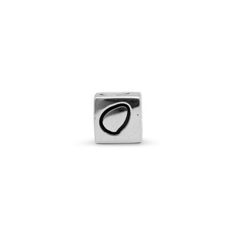 Oxidized "o" Cube Bead