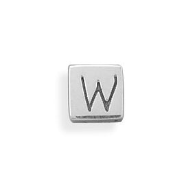 Oxidized "w" Cube Bead