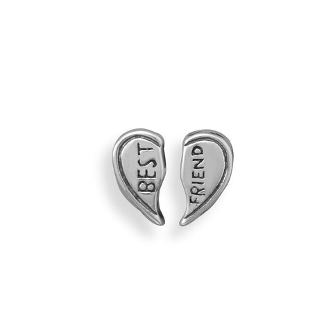 Set of 2 Best Friends Heart Beads