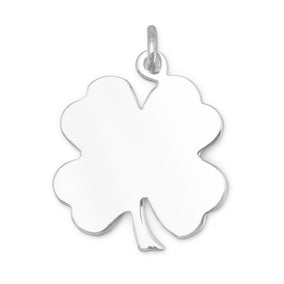 Engravable Four Leaf Clover Pendant