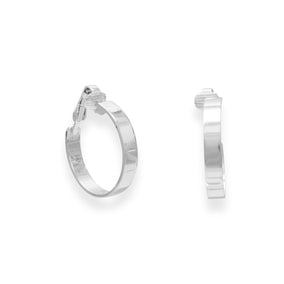 4.5mm Flat Hoop Clip-On Earrings