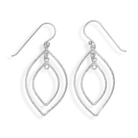 Twist Wire Double Drop French Wire Earrings