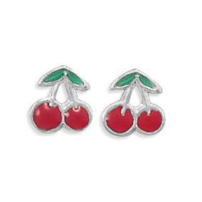 Cherry Stud Earrings