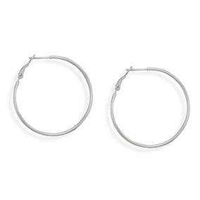 1mmx40mm Clip Post Hoop Earrings
