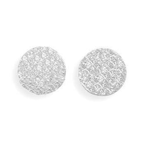 CZ 1/2 Ball Post Earrings