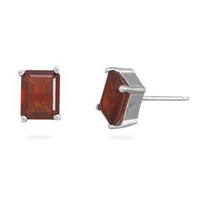 Garnet Stud Earrings