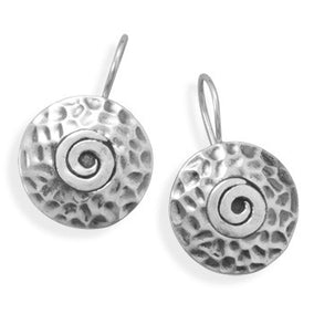 Textured Swirl Pattern Earrings