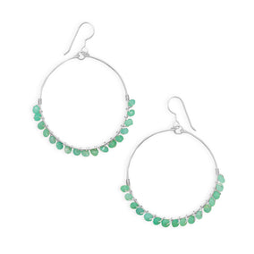 Chrysophase Bead Earrings
