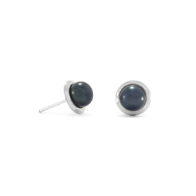 Peacock Cultured Freshwater Pearl Stud Earrings