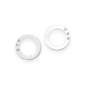 Circle of Life Earrings with Diamonds