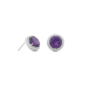 Amethyst Spritzer Earrings