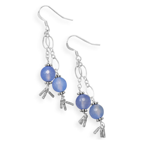 Handmade Just Beachy Fire Agate Earrings