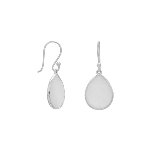 Pear Shape Freeform Faceted Moonstone Earrings
